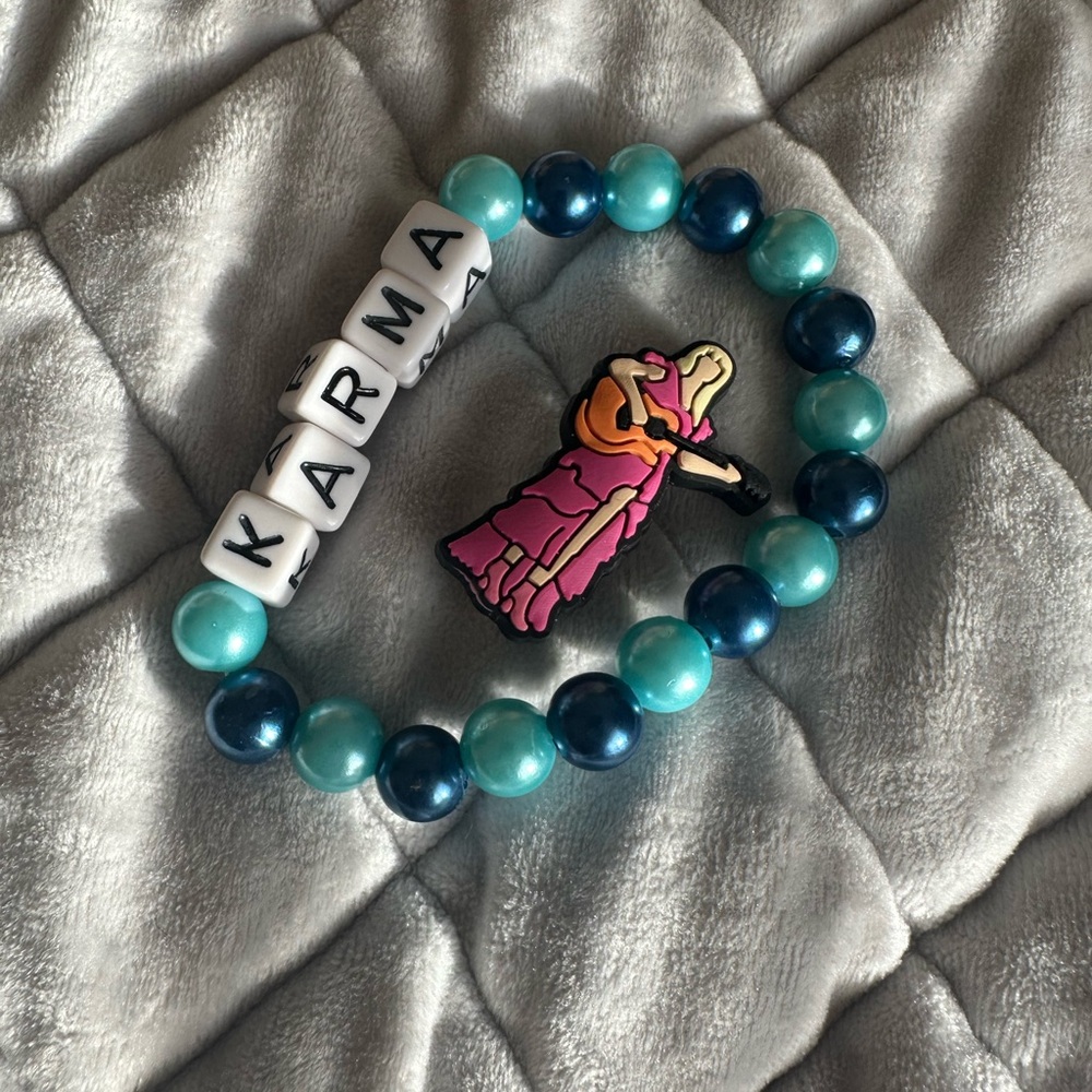 Taylor Swift Karma Bracelet and Croc Charm